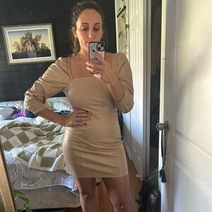 NWT 7 For All Mankind Faux Leather Dress